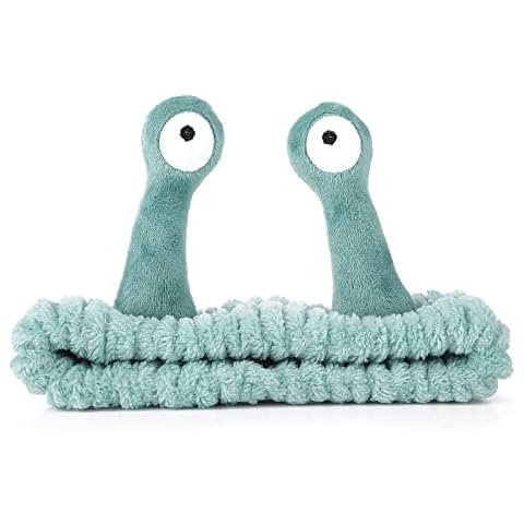 Molain Coral Fleece Cartoon Face Wash Headband Cover