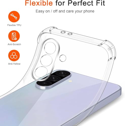 Image of ShieldTech Back Cover Case for Samsung Galaxy A37 5G | Camera Protection | Transparent Mobile Phone Back Case Cover for Samsung Galaxy A 37 5G | Samsung A37 5+G TPU Transparent Back Cover Case
