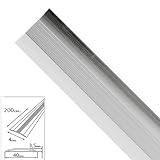 Ancho: 40 mm. WOLFPACK LINEA PROFESIONAL 2541115 Tapajuntas Adhesivo para Moquetas Metal Plata 200,0 cm, Multicolor