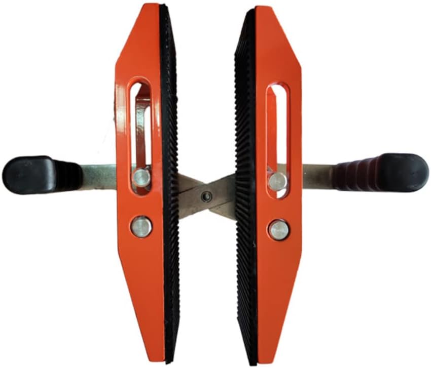 TIEKJOT 2 Pack Granite Carrying Clamps Double Handed Stone Carry Clamp Heavy Duty With Rubber Lined 0 2 36in 660lbs Lifting Tools Panel Carriers For Glass Quartz Slabs Mable