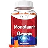 Monolaurin Supplement 1000mg Gummies - Immune Boosters for Adults, Acne Supplements, Supports Gut Health & Flora Balance, Intestinal Health & Digestive Formula, Non GMO, Gluten-Free, 60 Vegan Chews