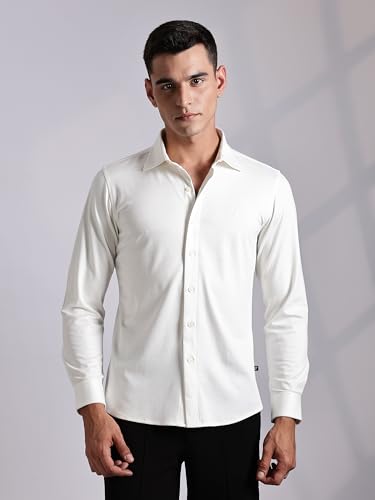 Image of Thomas Scott Men's | Tencel Fabric | Solid | 4 Way Stretchable | Lightweight | Moisture Absorb | Wrinkle Free | Shirt