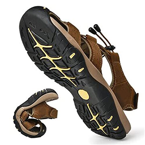 Black Hiking Sandals for Men Fashion Close Toe Summer Sandal Casual Lightweight Footwear Fishing Travel Shoes2