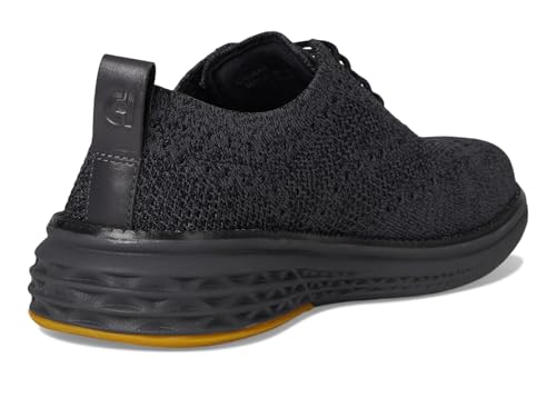 Cole Haan Men's Grand Hurrion Stitchlite Wingtip Oxfords, Black/Periscope/Black, 9-M US