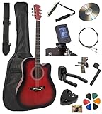🎸 **Pack Guitare Acoustique Folk 4/4 Adulte 41 Pouces avec 10 Accessoires ! ** 🎁 **Accessoires inclus :** - Housse de transport pour protéger la guitare - Sangle pour jouer debout en toute commodité - Capodastre pour explorer de nouvelles tonalités - Accordeur électronique pour maintenir la guitare parfaitement accordée - Support mural pour exposer la guitare avec style - Boîte à médiator pour garder vos médiators organisés - Manivelle pour régler la tension des cordes - CD contenant un livre d'apprentissage pour guider les jeunes musiciens dans leur pratique - Jeu de cordes supplémentaire pour remplacer facilement les cordes usées