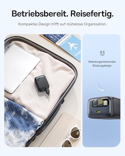 45W USB C Ladegerät, Baseus Enercore Charger mit USB C Kabel, iPhone iPad Ladegerät… – Ansicht 5