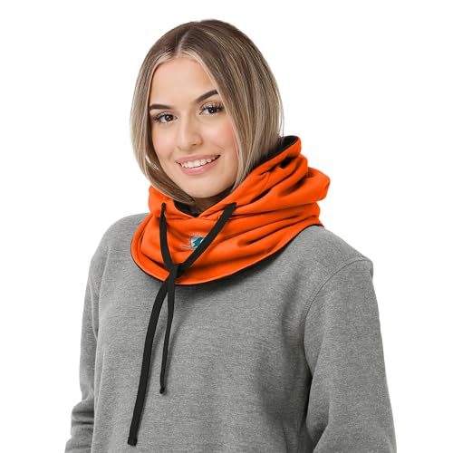 FOCO Miami Dolphins NFL Alternate Team Color Drawstring Hooded Gaiter4