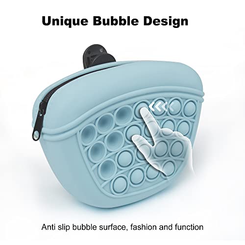 Hinstecrrio Dog Treat Pouch, Upgraded Silicone Treat Pouches For Pet Training, Convenient Dog Treat Bags With Zipper Closing And Waist Clip - Portable Dog Training Container #TOP4