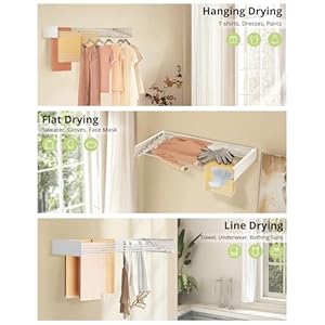Wall Mounted Clothes Drying Rack Folding Indoor, Foldable Laundry Drying Rack Collapsible,Invisible, Space Saving, Retractable Towel Drying Rack (5 Drying Rods, White 32") Wall Mounted Clothes Drying Rack Folding Indoor Foldable Laundry Drying Rack CollapsibleInvisible Space Saving Retractable Towel Drying Rack 5 Drying Rods White 32