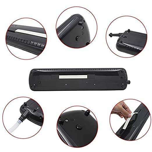 37 Key Piano Style Black Melodica Wind Musical Instrument with Mouth Piece and Black Carry Bag — Amazon image 3