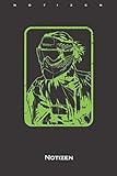  Paintballspieler mit Maske Notizbuch: Liniertes Notizbuch für Gotcha-Begeisterte und Freunde des bunten Farbenspiels