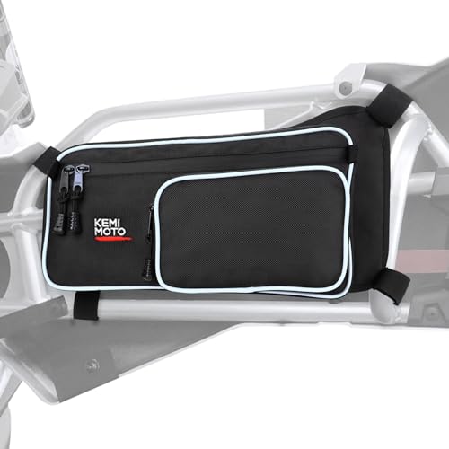 KEMIMOTO X3 MAX Alforjas para Puerta Trasera 2-Pack | Bolsa de Almacenaje para UTV Compatible con 2017-2025 Can-Am Maverick X3 MAX X RS DS MR RC Turbo R RR, Blanco