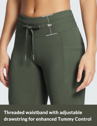 Image of baleaf Women's Fleece Lined Leggings Tights Ski Hiking Pants with Pockets