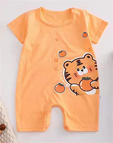 de Animados para niños recién Nacidos, niños y niñas, Mono de Manga Corta con Animales Bonitos, Ropa#A