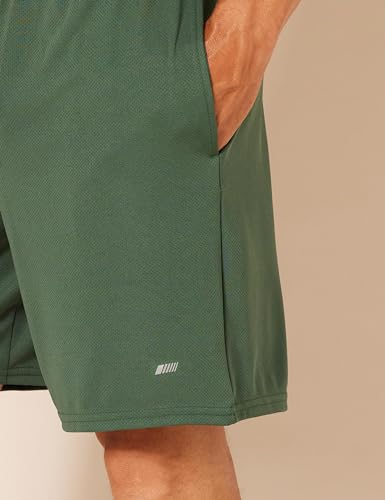 Amazon Essentials Men's Athletic Basketball Gym,Performance Tech Loose-Fit Training Shorts, Pack of 2