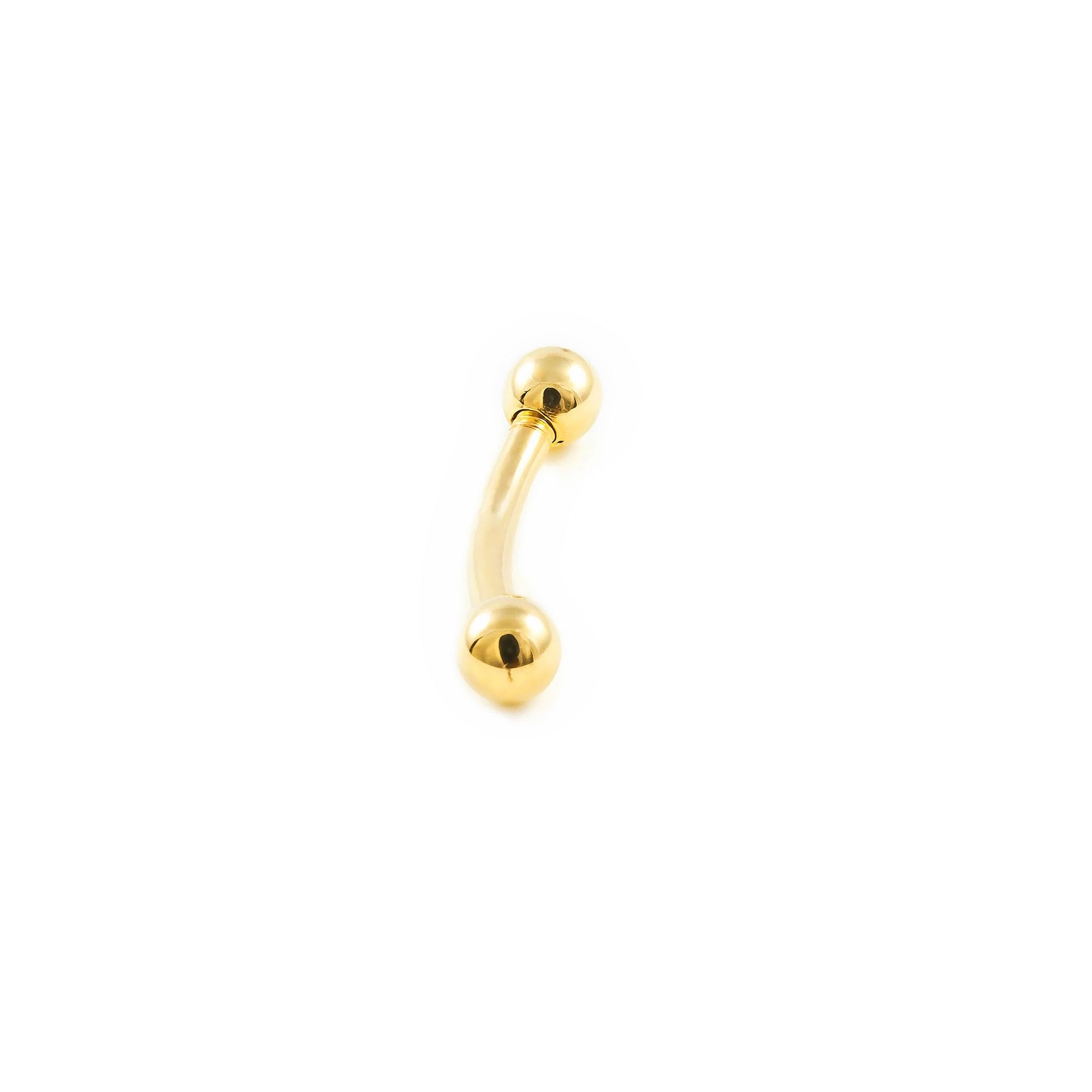 Monde Petit Piercing für Augenbraue Kugel 3 mm - Gelbgold 18 Karat (750) - Geschenkbox - Garantiezertifikat