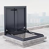 Nicvrea Fenêtre pour Toits Plats ou Inclinés, avec Trappe de Toit et Puits de Lumière pour Combles et Véranda 65 * 65cm