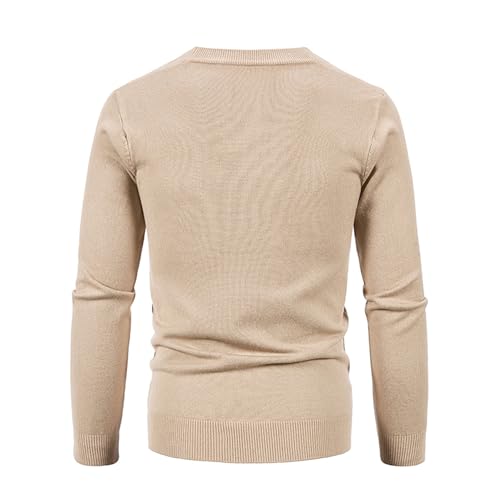 Men's V Neck Button Down Cardigan Sweaters Long Sleeve Slim Fit Cardigan Jacket Warm Plain Color Knitwear2