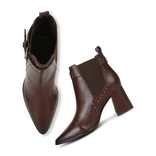 Image of YOHO Women Comfortable Boots Collection | Extra Cushioned Foot Bed And Skin Friendly Ankle Boot With Heels | Trendy, Stylish, Casual Boots | Winter, Snow And Holiday Outings