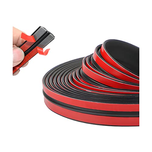2 Pieces Car Weather Stripping With Adhesives, Rubber Seal Strip For Front Rear Windshield, Soundproof Dustproof Waterproof Trim Cover, T Shape Automotive Door Sealing Strip For Vehicle #TOP30