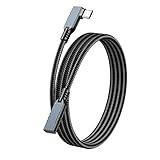 USB Type-C 延長ケーブル 5m L字 LpoieJun 20Gbps 240W PD | 8K@60Hz 映像出力 ナイロン編み スマホ/タブレット/ゲーム機/PC対応