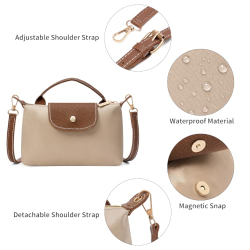 Image of RNIEGA Mini Crossbody Bag for Women Nylon Handbag Purses Phone Bags