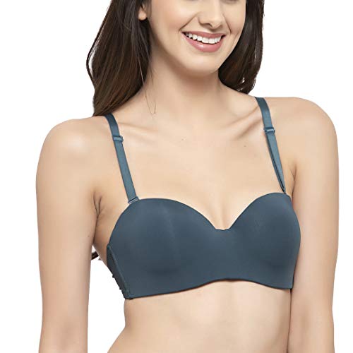 Image of Brachy Women's Every Day's Padded Underwired Demi Cup Bra T Shirt Padded Underwired Pushup Bra 85% Poly Cotton, 15% Elastane