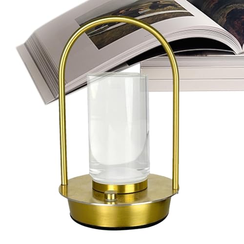 Lampe tactile sans fil de table au design cristal et éclairage LED variable
