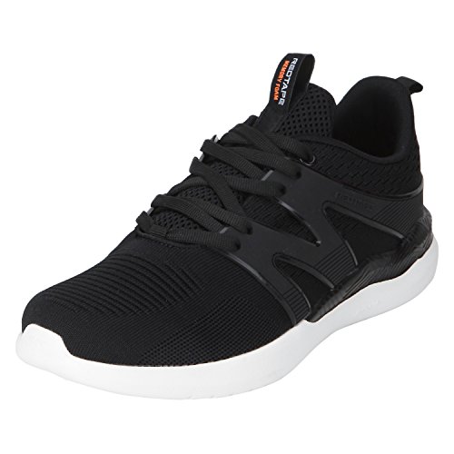 Image of Red Tape Men Black Walking Shoes