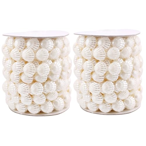 Rideau à perles pour DIY et décoration de mariage - 2 rouleaux d'imitation