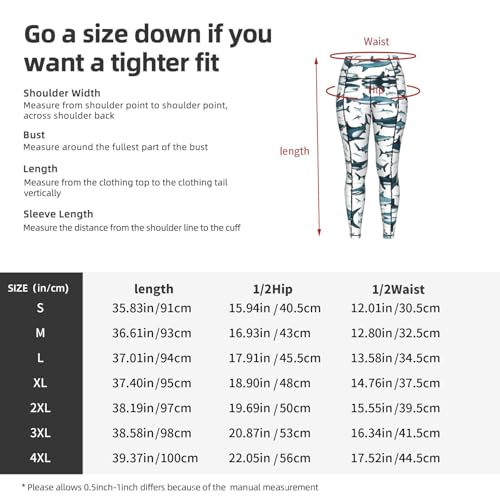 Leggings de tiburón con bolsillos que no se bajan durante el fitness 5