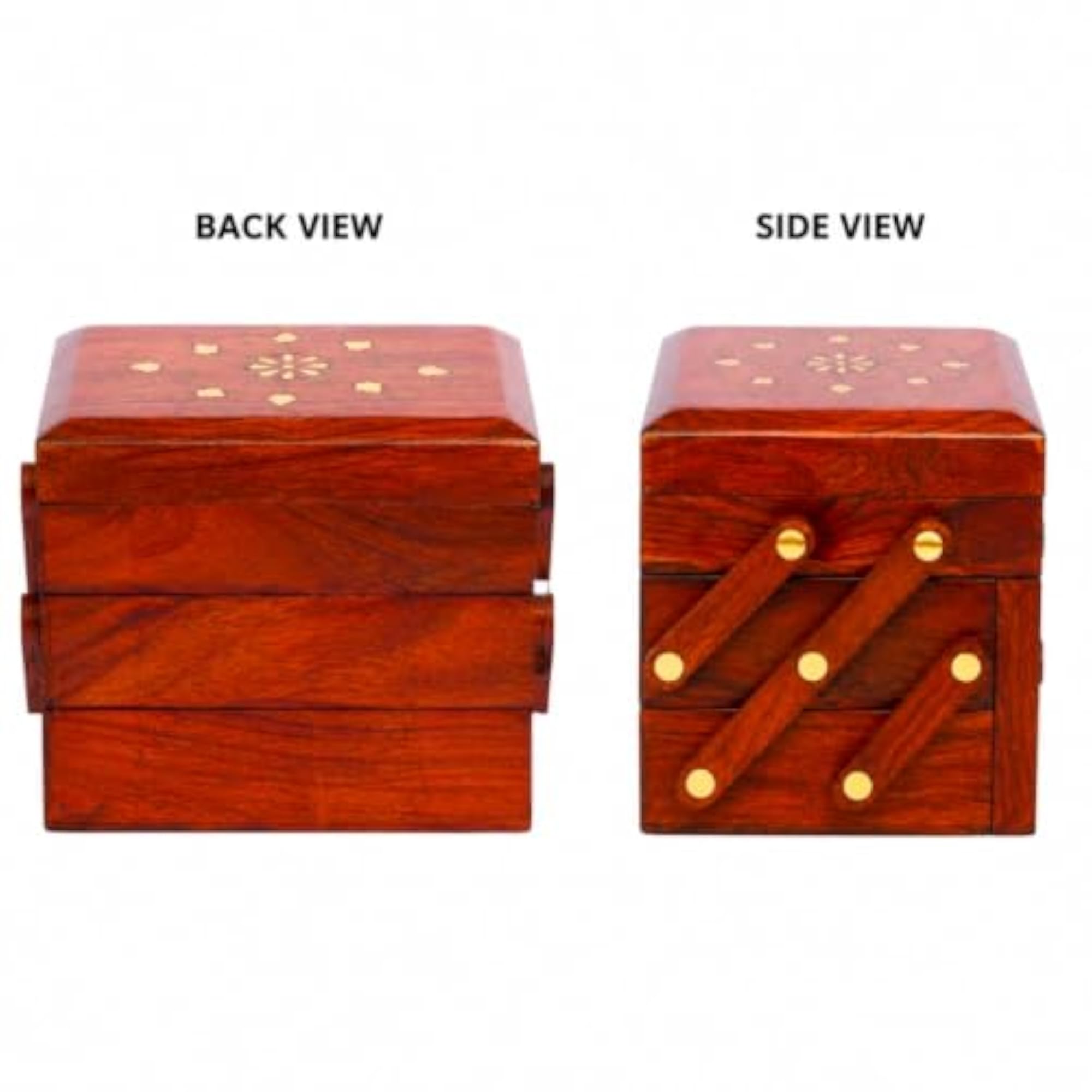 Handcrafted Wooden Expandable Jewellery Box for Women