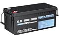 WOXABHSL 12V 200Ah Plus Lithium LiFePO4 Battery, Built-in 200A BMS, 4000+ Deep Cycles, Max 2560W Power Output, FCC&UL Certificates, 10-Year Lifetime, Perfect for RV, Solar, Marine, Off-Grid, etc.