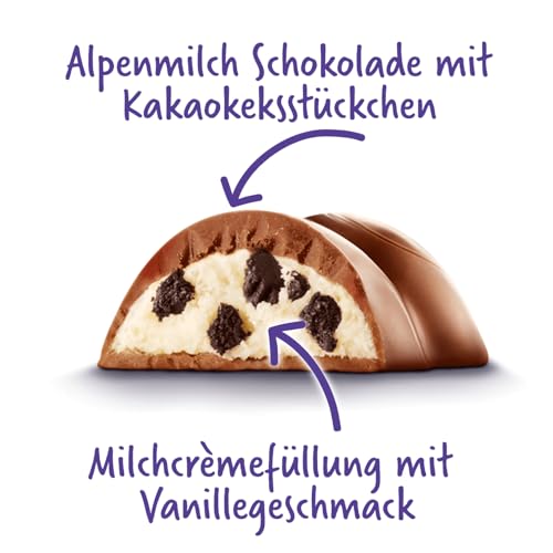 Milka OREO Schokoladenriegel, Alpenmilch mit Keksstücken, 37 g (36er-Pack) – Ansicht 4