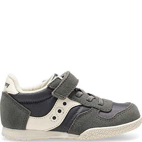 Saucony Kids Girl's Bullet Jr (Toddler/Little Kid) Grey/Cream 6.5 Toddler