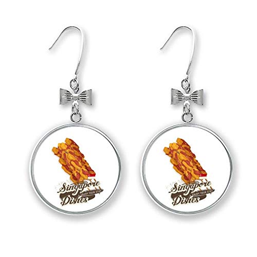 Boucles d'oreilles Singapour nœud en argent pour illuminer vos tenues de soirée