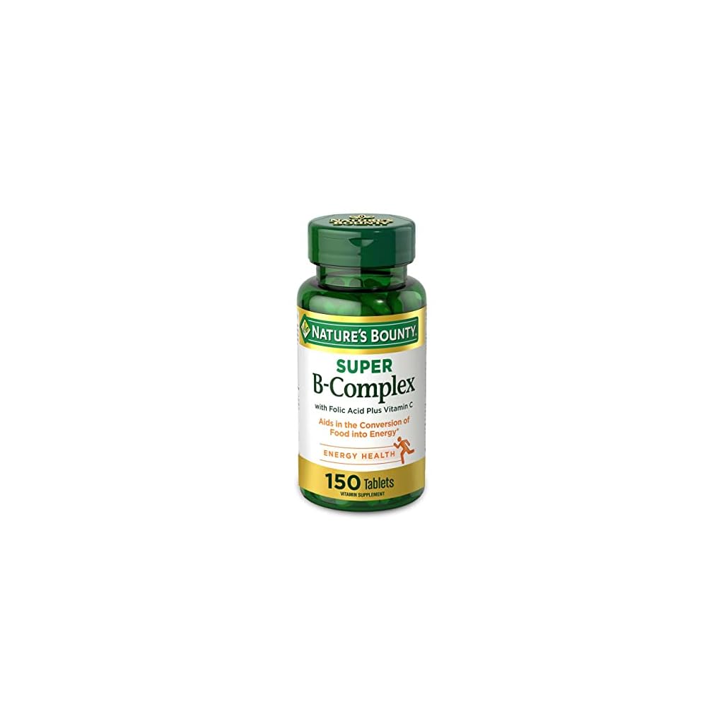 Nature’s Bounty Super B Complex with Vitamin C & Folic Acid, Immune