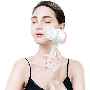 ZONSUSE Cepillo de Limpieza Facial, Cepillo Lavar la Cara, Masajeador Facial Limpiador de Poros Faciales, Ultrasuave de…