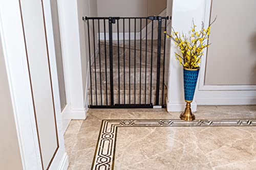 Kinfant 41\" Extra Tall Baby Gate - 41 Inch Pet Gate Includes 6-Inch Extension Kit & Pressure Mount Kit, Auto Close Baby Gates for Toddler and Pet - Thumbnail 7