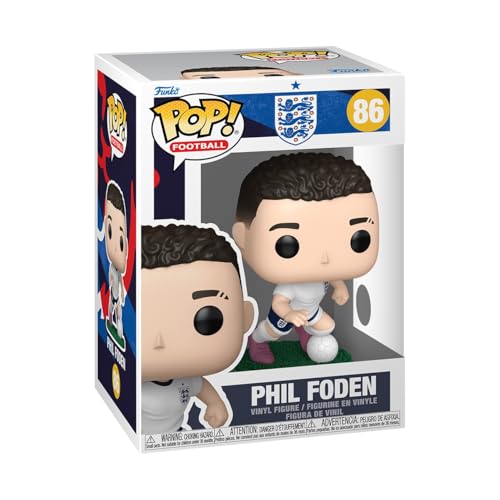 Funko POP! Football: England - Phil Foden - Figura in vinile da collezione - Idea regalo - Prodotto ufficiale - Giocattoli per bambini e adulti - Modello di figura per collezionisti ed esposizione
