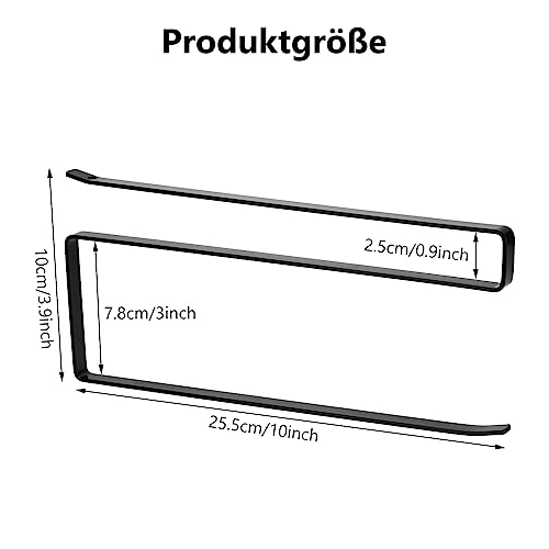Foto von Fanshiontide 2 Stück Küchenrollenhalter Ohne Bohren, Wand Edelstahl，Rollenhalter Küche, Küchenrollenhalter, Papierrollenhalter Unterschrank für Küche Badezimmer Organisation