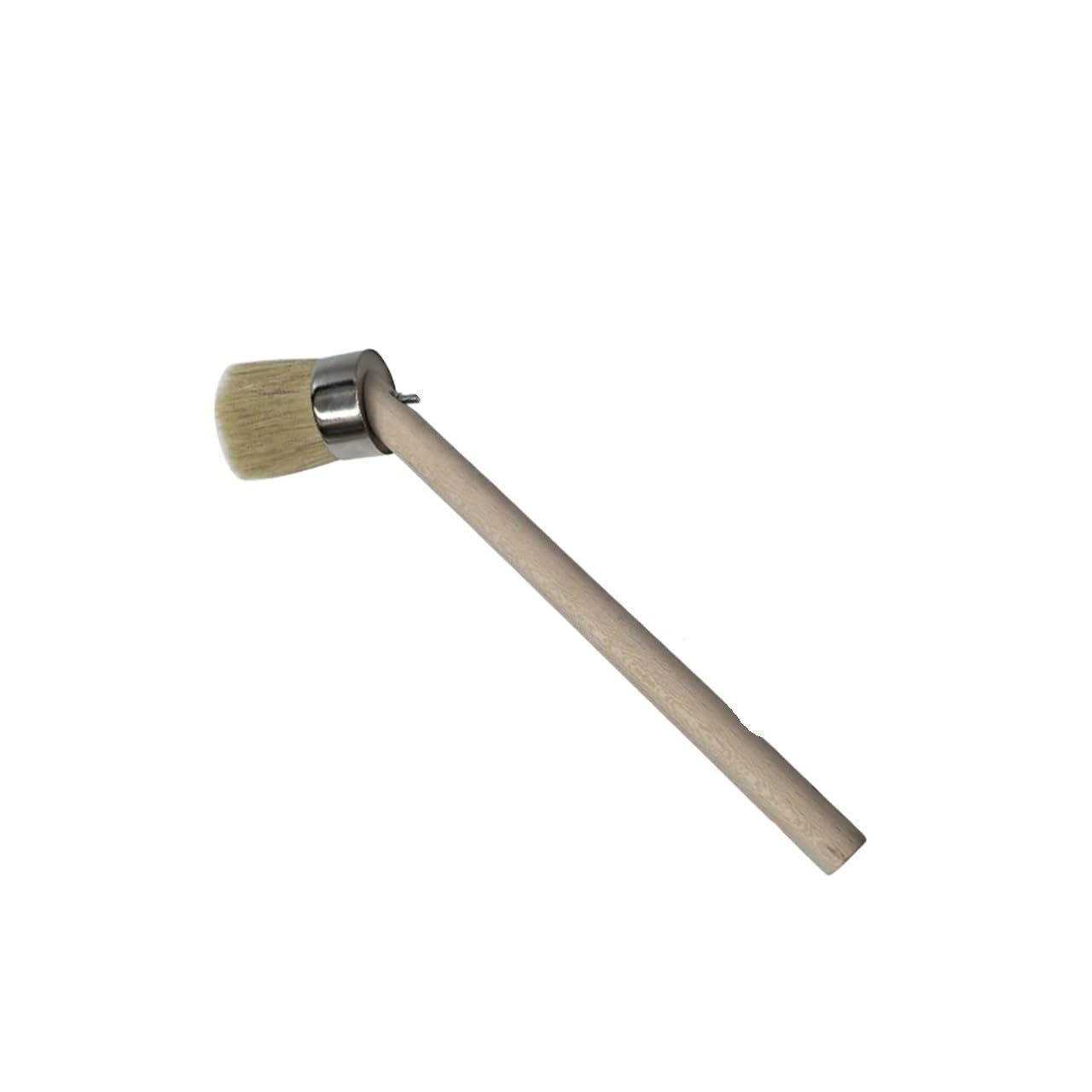 Brosse à poils blancs Bigbibi Tfcbywt-50 manche rond en bois
