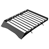 Topline_autopart Black Modular Window Frames Roof Rack Cargo Basket Luggage Carrier...