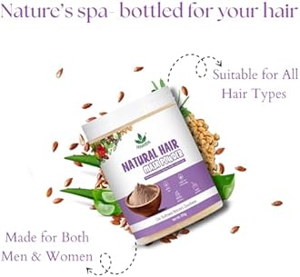 Havintha Hair Mask Powder For Hair Fall Growth Split Ends Luster Shining Nourishment | Dry and Frizzy Hair | Herbal & Natural Cleanser | Controls Dandruff - 250 Grams - Pack Of 3