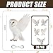 Preboun 20 Pcs Magical Wizard Party Decorations Magical Hanging Snow Owl Decorations Wizard Theme Birthday Paper Owl Ceiling Streamers Ornaments for Kids School Woodland Animal Classroom Birthday