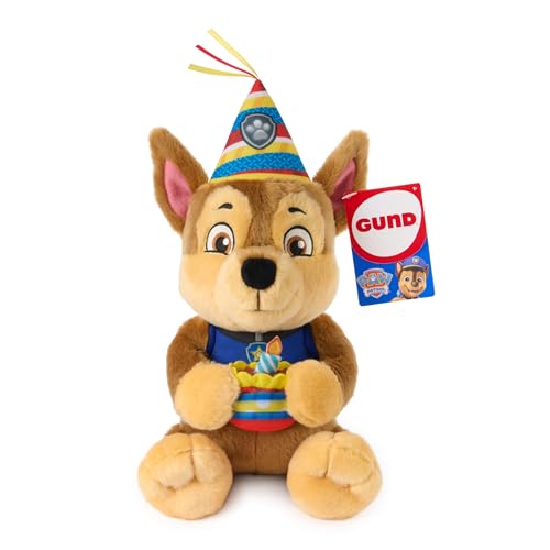 Peluche Paw Patrol Chase Anniversaire 25 cm – Lavable en Surface
