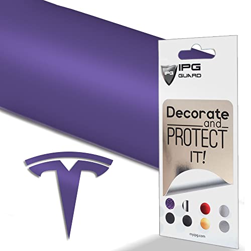 Image of IPG Compatible with Model Y Decal (8 Logo Set) Stickers Set Personalize Your Vehicle (Gloss Lavender)