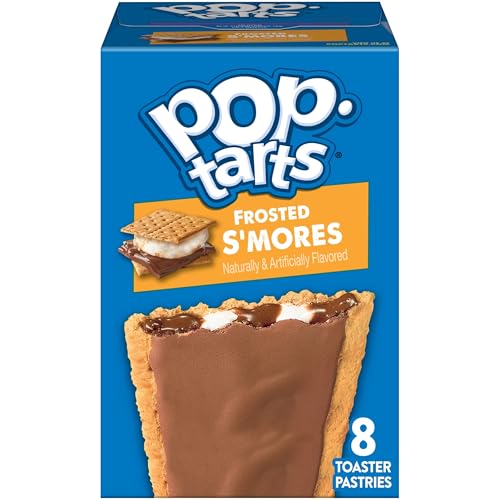Pop-Tarts Toaster Pastries, Breakfast Foods, Kids Snacks, Frosted S'mores (8 Pop-Tarts)