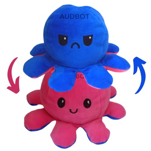 Image of AUDBOT Octopus Soft Toys for Girl | Soft Toy for Kids Baby Girl & Boys 12cm | Toy for Kids | Animal Stuffed Toy for Best Gift Baby Boys & Girls (Pink and Blue (Pack of 1)