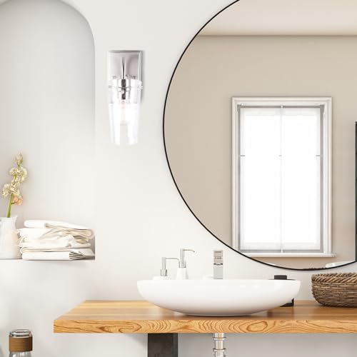 Image of Canarm Vivien Brushed Nickel One-Light Bath Vanity